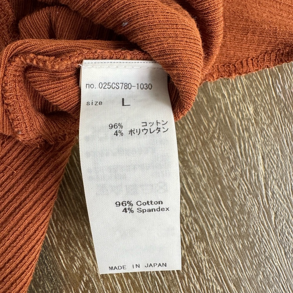 Moussy Vintage Basic Ribbed Tank Top Burnt Orange Size Large - Picture 8 of 8